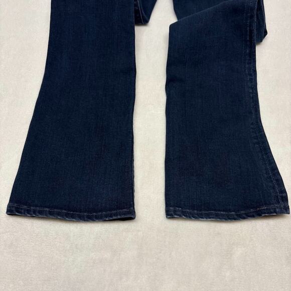 7 For All Mankind Kimmie Low Rise Bootcut Jeans Womens Size 26 Blue Denim - Picture 7 of 12